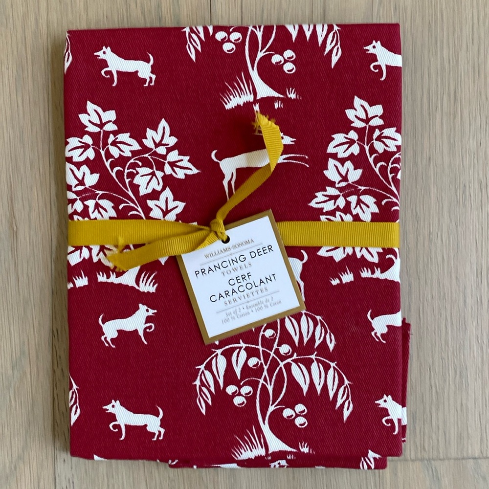 Prancing Deer Kitchen Towels - Set of 2 - Williams Sonoma